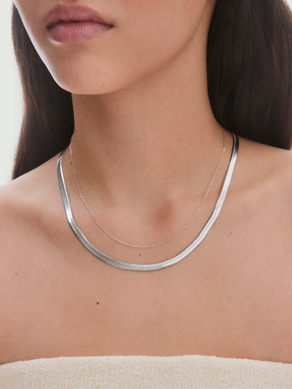 Mejuri Bold Herringbone Chain Nacklace